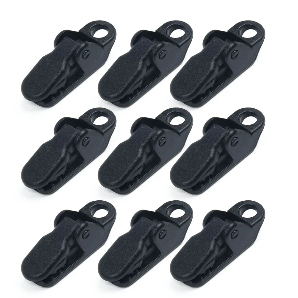 10PCS Tarpaulin Clip Awning Tent Clamp Canopy Lashing Buckle Jaw Grip Hooks Anchor Windproof Rope Barb For Outdoor