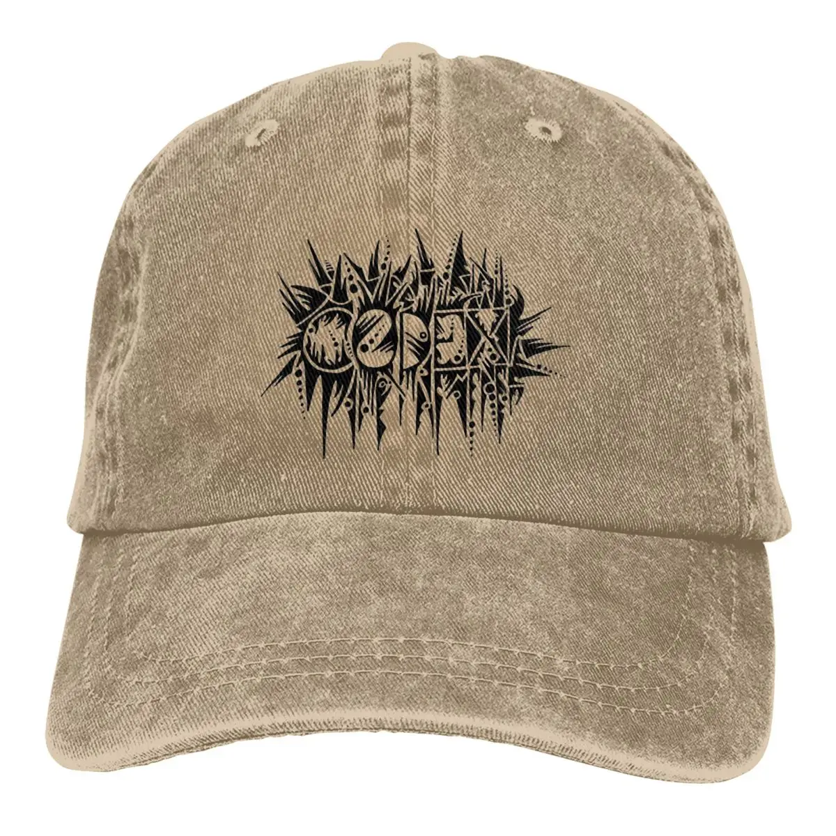 Codex Baseball Caps Peaked Cap Black Metal Sun Shade Hats for Men