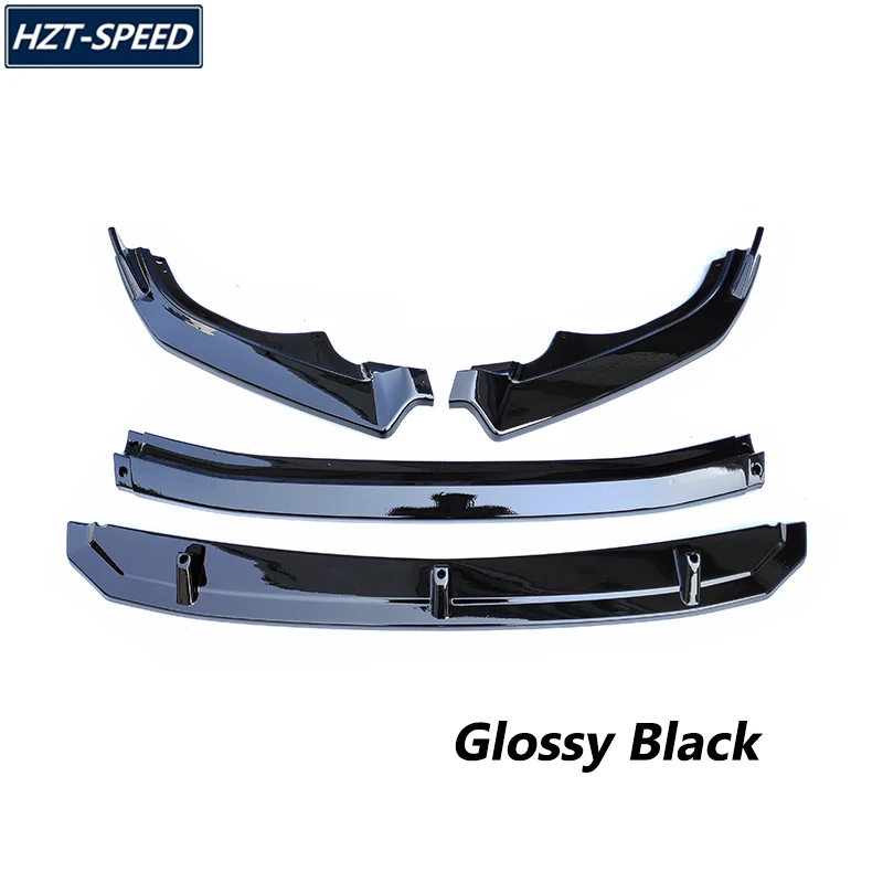 4 PCS ABS Material Black Or Carbon Color Front Bumper Spoiler Lip Splitters For Honda Elysion 2022 Tuning
