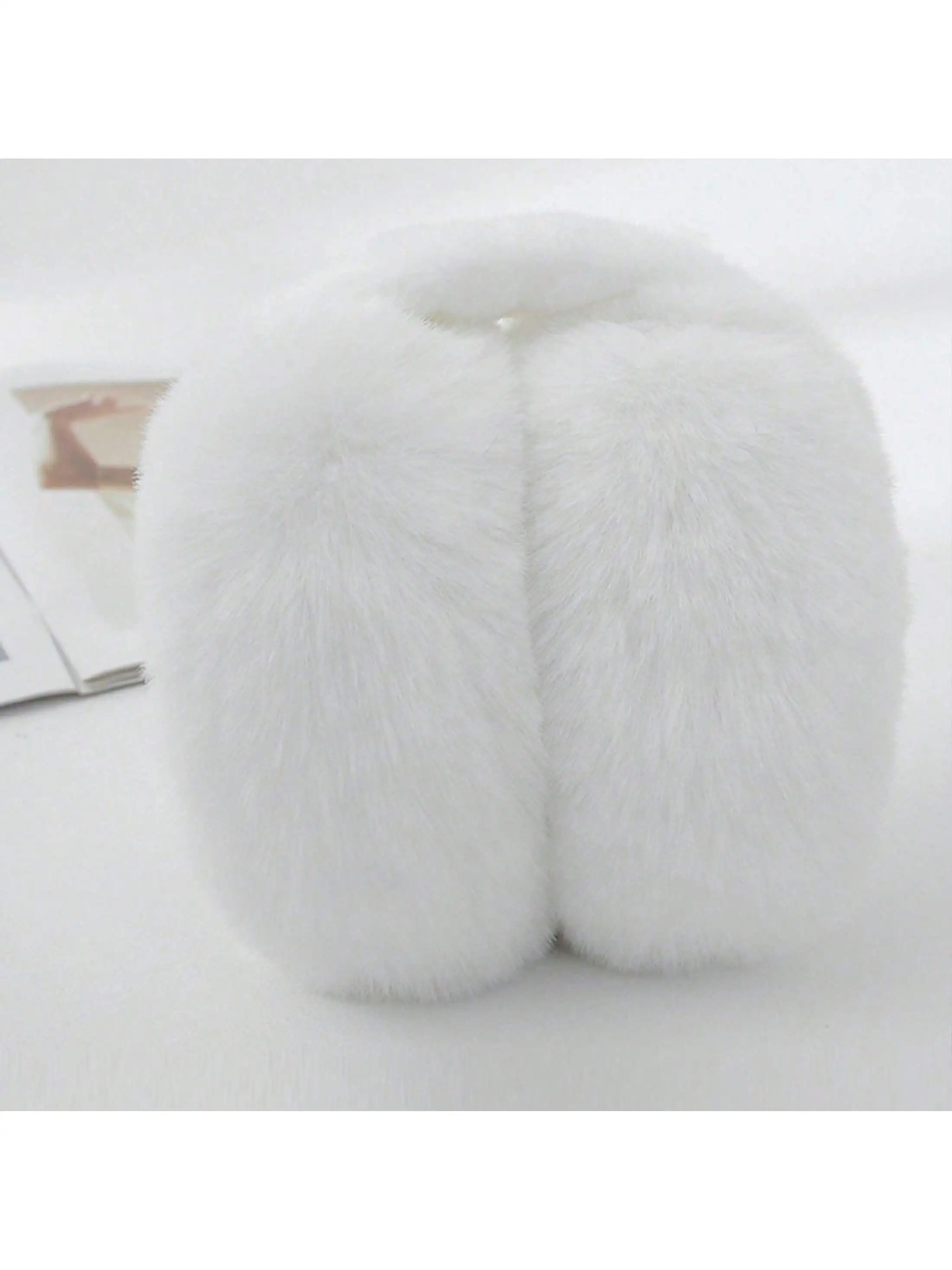 1PC pieghevole: morbidi e caldi paraorecchie bianchi – Soffici scaldaore per uomo e donna