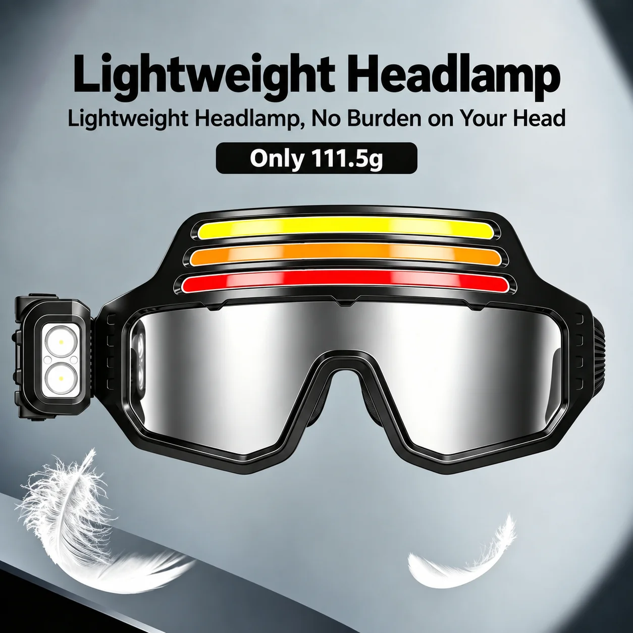 Type C Headlamp Motion Sensor Motion Sensor Headlamp Headlamp Glasses Adjustable For Low Light Tasks Night Cycling Vehicle