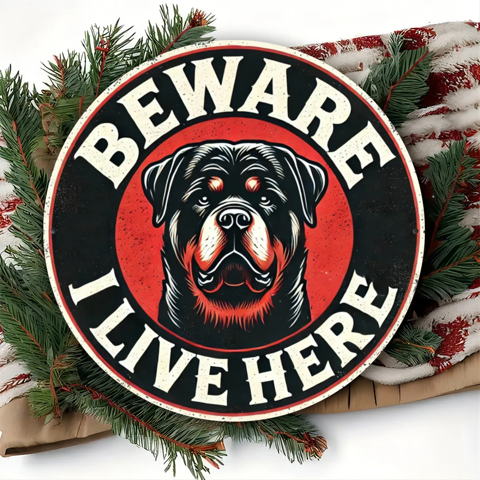 2D Flat - 1pc Vintage Rottweiler 