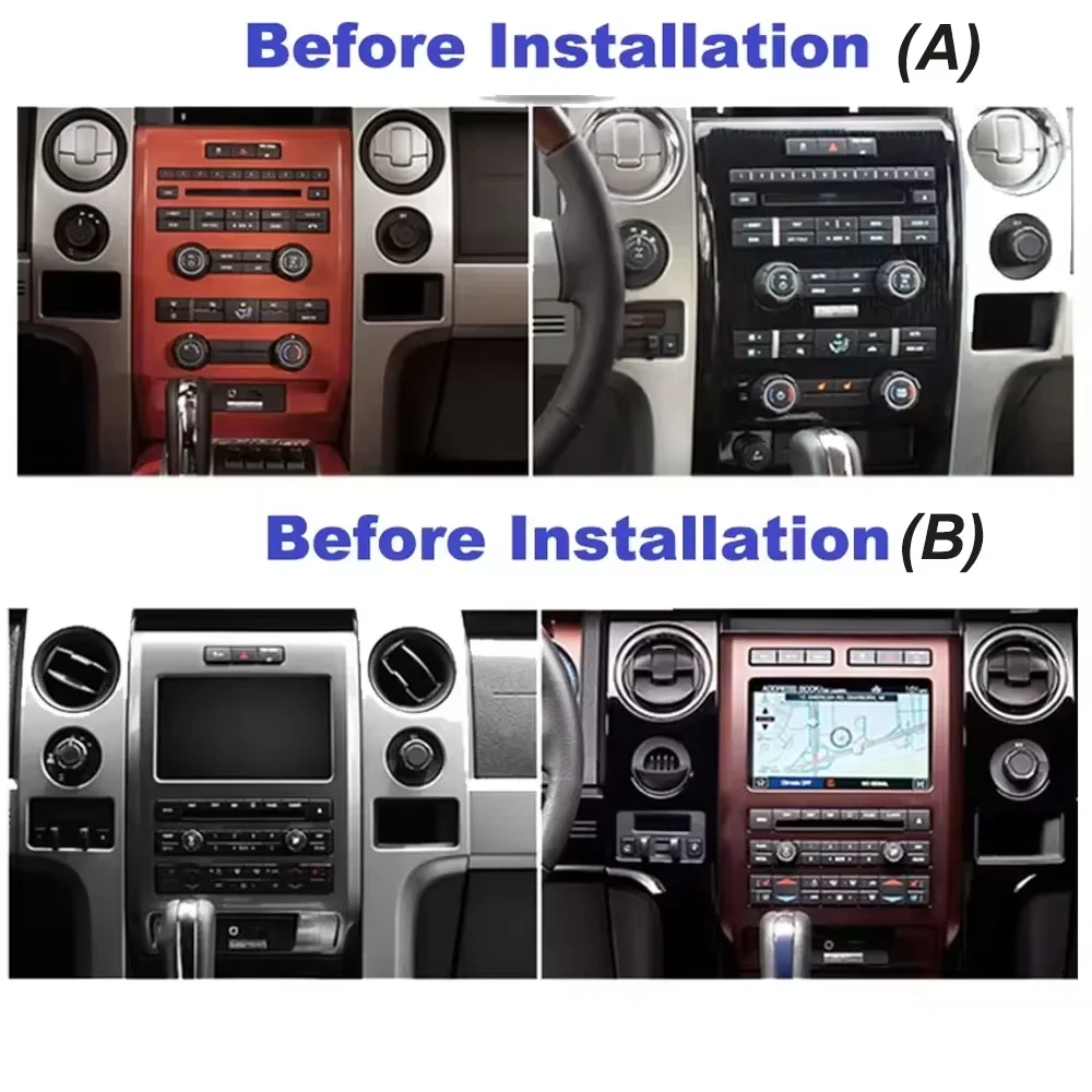 9.7 Android Auto Car Radio For Ford F150 P415 Raptor 2008 2009 2010 2011 2012 2013 2014 Navigation GPS Carplay Head Unit Stereo
