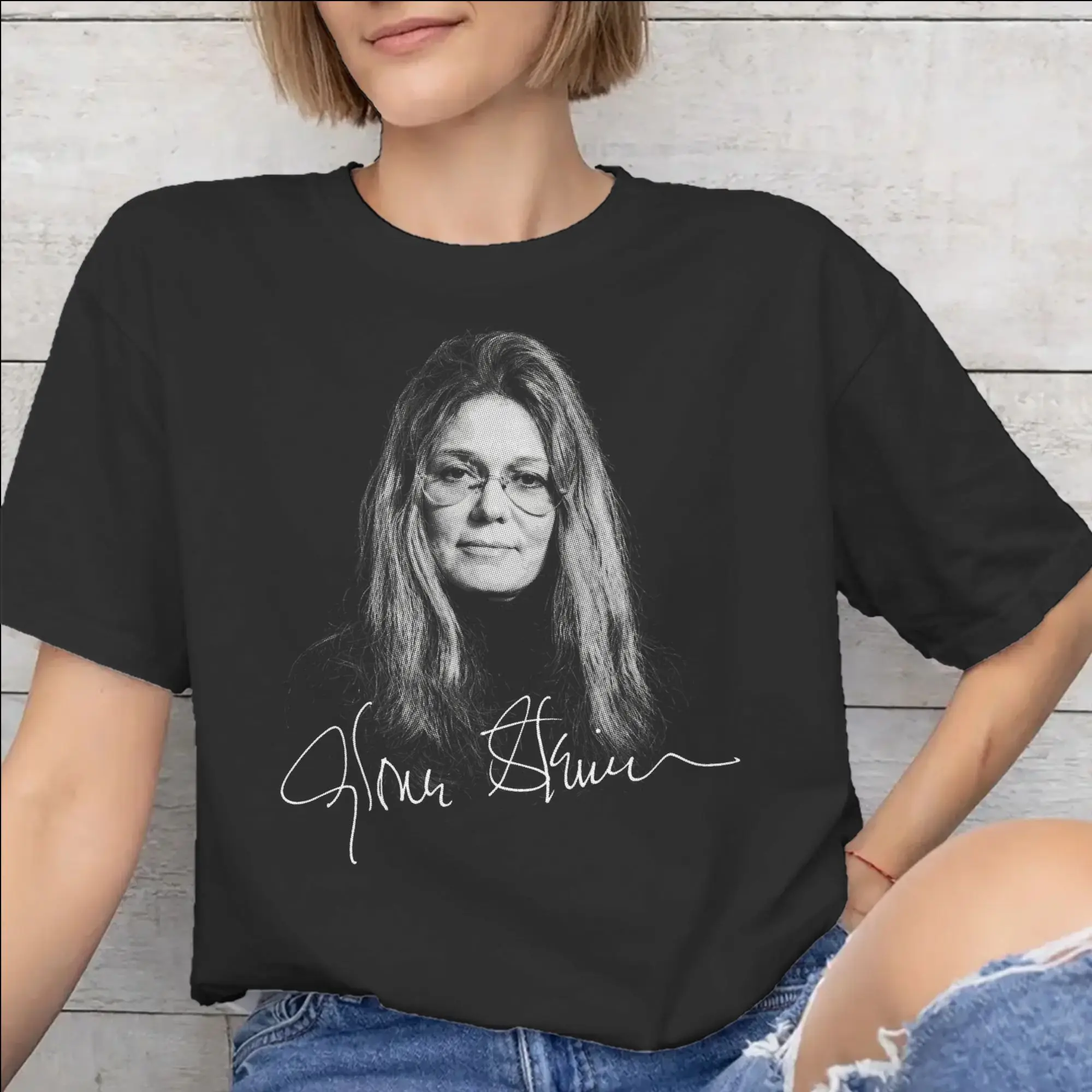 All Seasons RIP Gloria Steinem  T Shirt For Unisex  100% Cotton Tee Shirt Short Sleeve Clothes