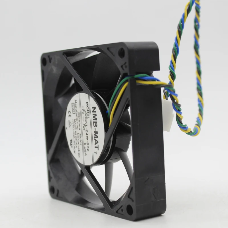 2806KL-04W-B56 New For NMB Fan 7015 12V CPU Cooling Fan 7CM Four-Wire PWM Speed Control