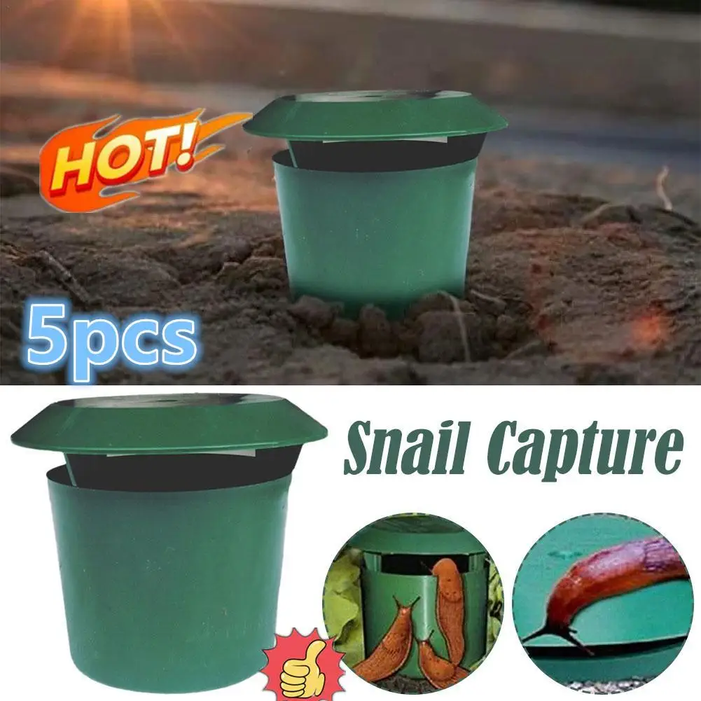 

5pcs Garden Farm Protector Slug House Reject Animal Pest Repeller Snail Trap Catcher Gintrap Tools Snail Cage Eco-friendly