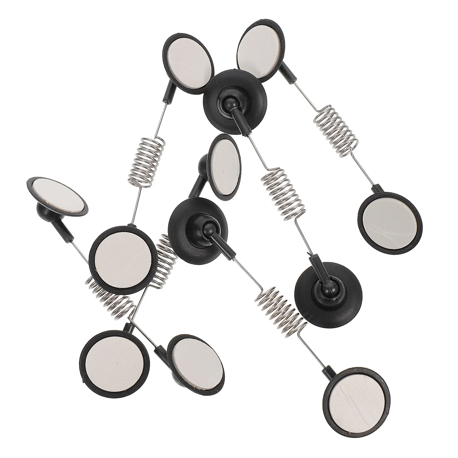 

6pcs Plastic Sign Holder Clips Double Head Universal Clips Advertising Tag Holders Price Label Fixing Clamps For Supermarket