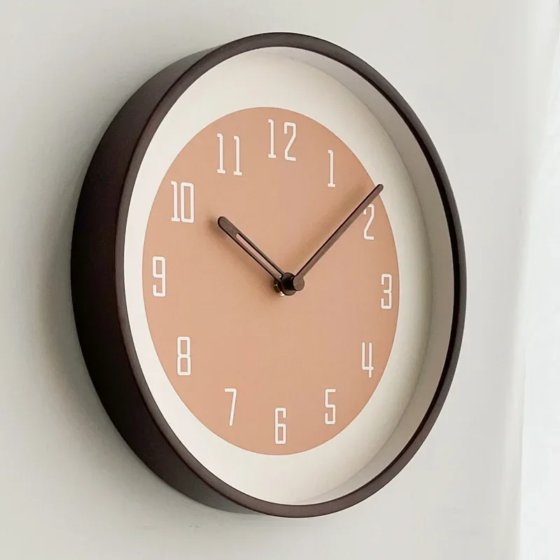 Modern Wall Clock Living Room Wooden Wall Clocks Simple Household Study Silent Clocks Elegant Aesthetic Design Room Ornaments