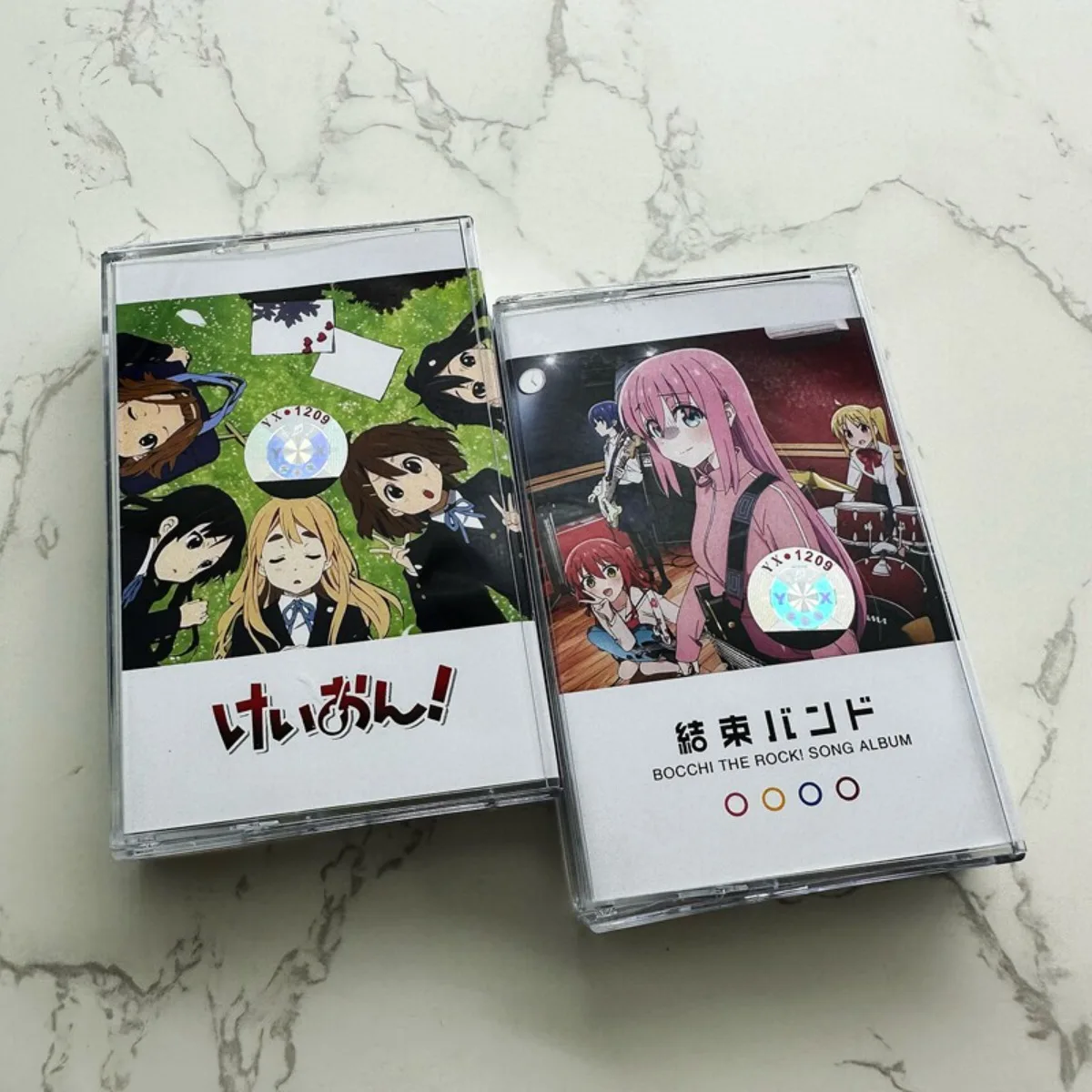 K-ON! Cassette de la banda Kessoku de Bocchi The Rock, colección de música pop rock de anime japonés para escuchar y coleccionar
