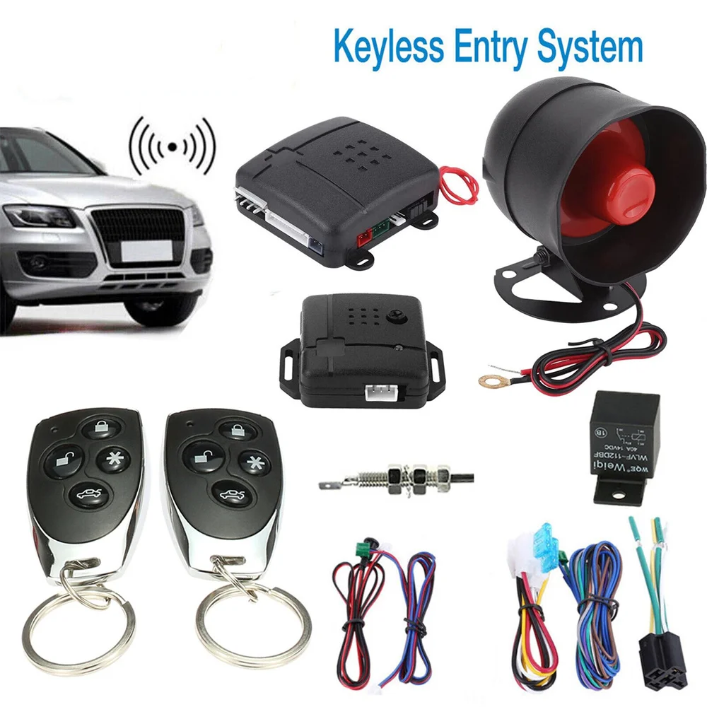 

Universal Car Vehicle Security System Auto Burglar Alarm Protection System Remote Control Door Lock Vehicle Keyless Entry System