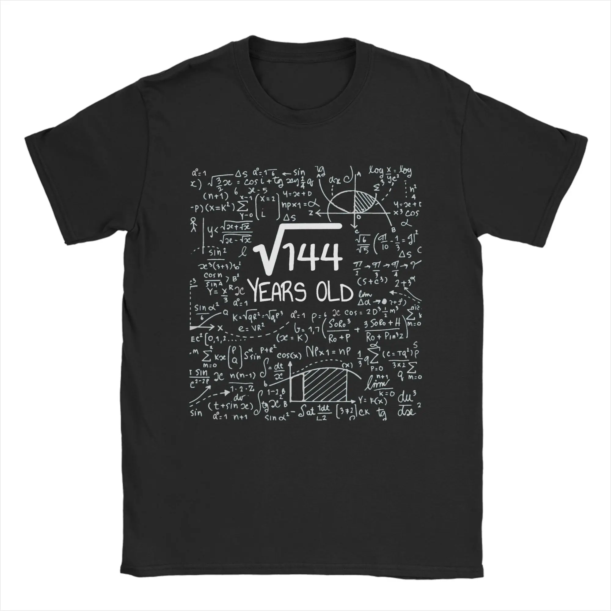 144-12 Year Old Square Root 12th Birthday Gift T Shirt Summer  Cotton T Shirts For Men Print Tee Shirt Short Sleeve Y2K Clothes