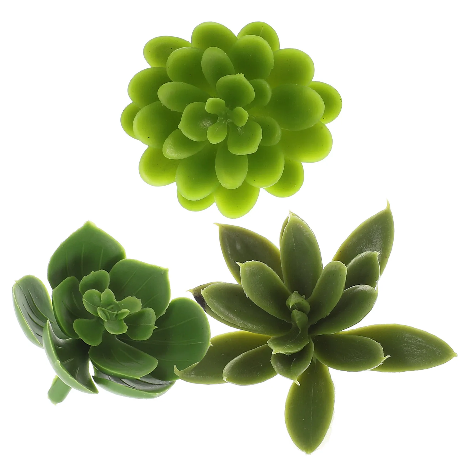 

3pcs Simulated Succulent Sticks Decor Lifelike Artificial Succulent Twig Ornament For Home Office Indoor Potted Landscape Vivid