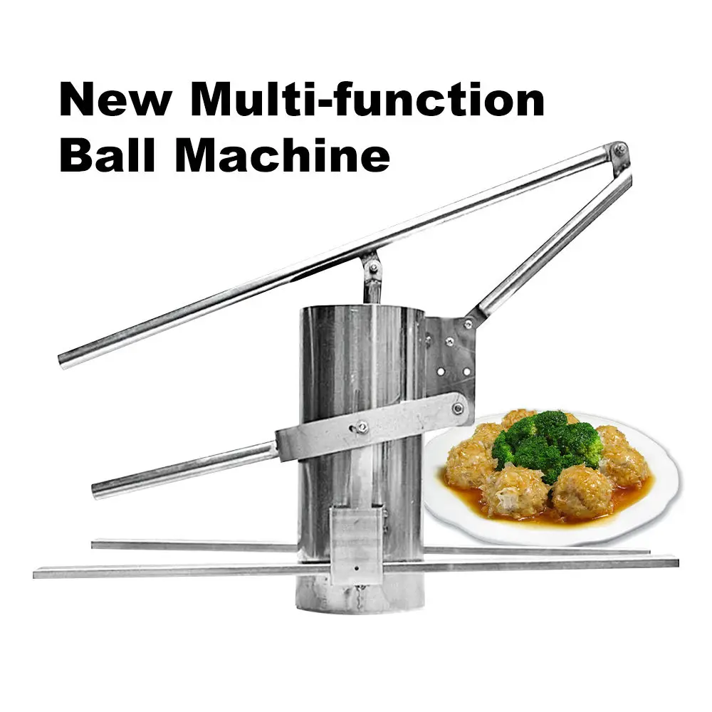 Commercial Beef Fish Meat Ball Making Machine Shrimp Ball Dough Machine Manual Beef Pork Fish Meatball Forming Machine