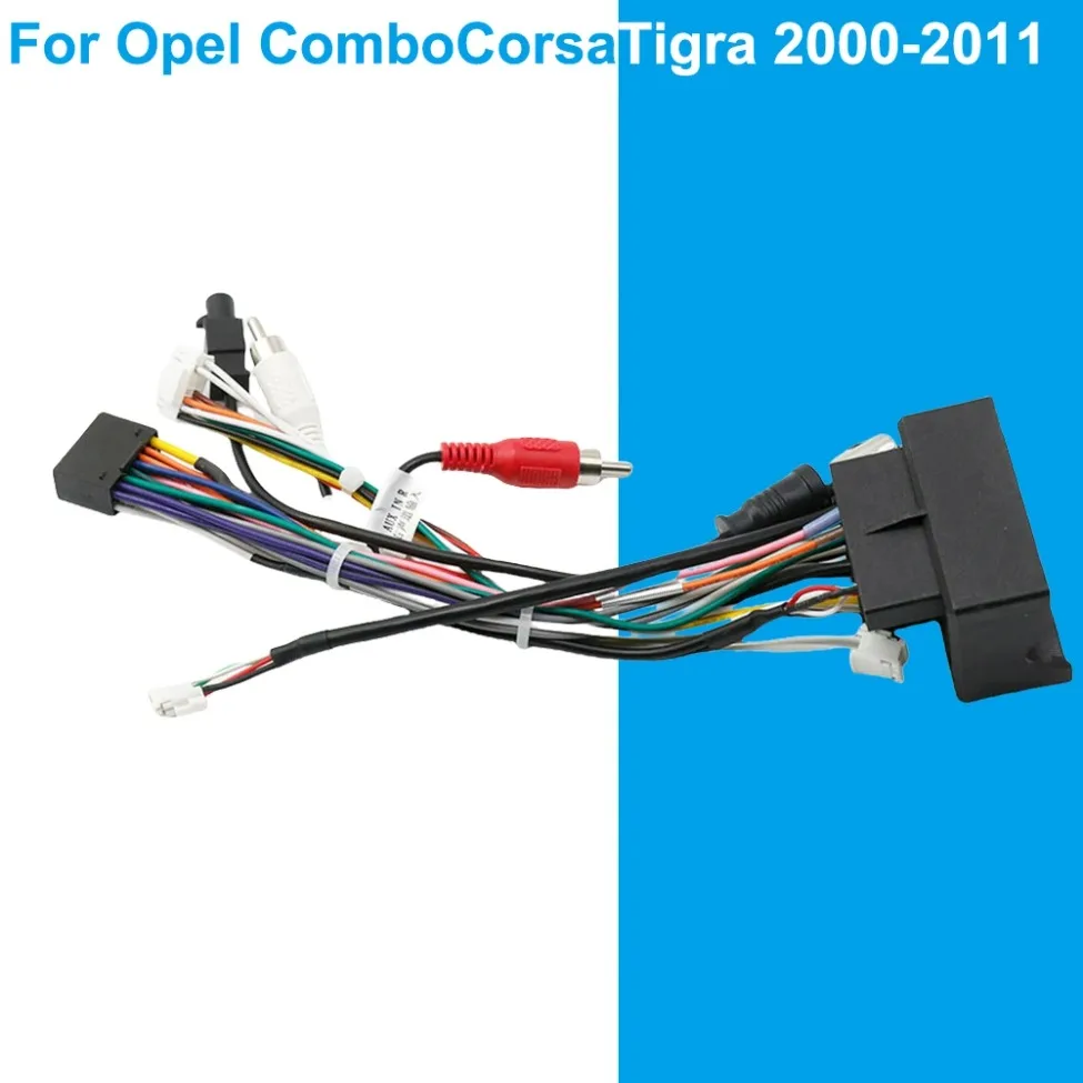 Car Stereo Wiring Harness Adapter For Opel Astra H Zafira B Antara Vectra C Corsa D Meriva A 2004-2014 Android Radio Power Cable