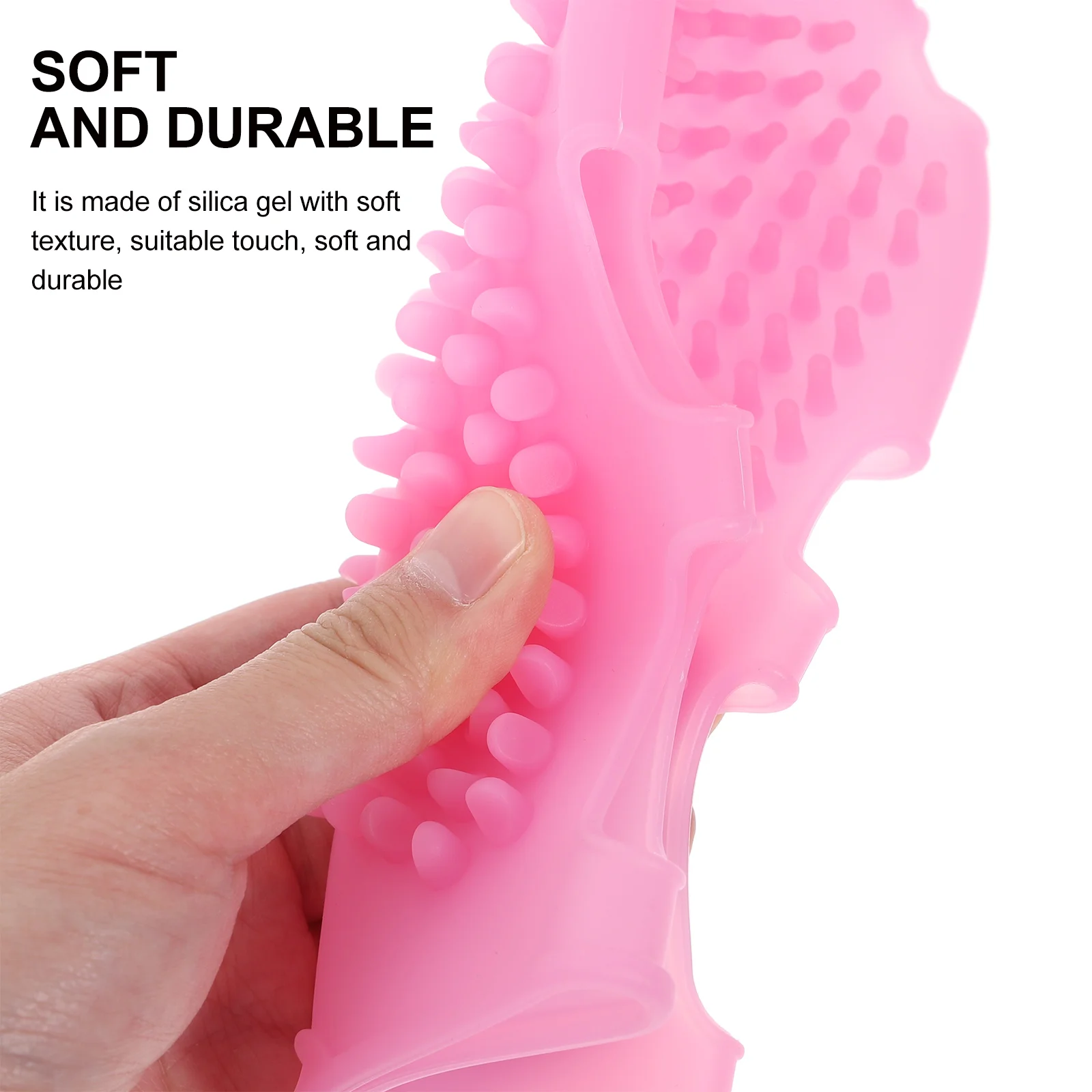 2 Pcs Silicone Massage Bath Brush Rubbing Shower Cellulite Scrubber Exfoliating Glove