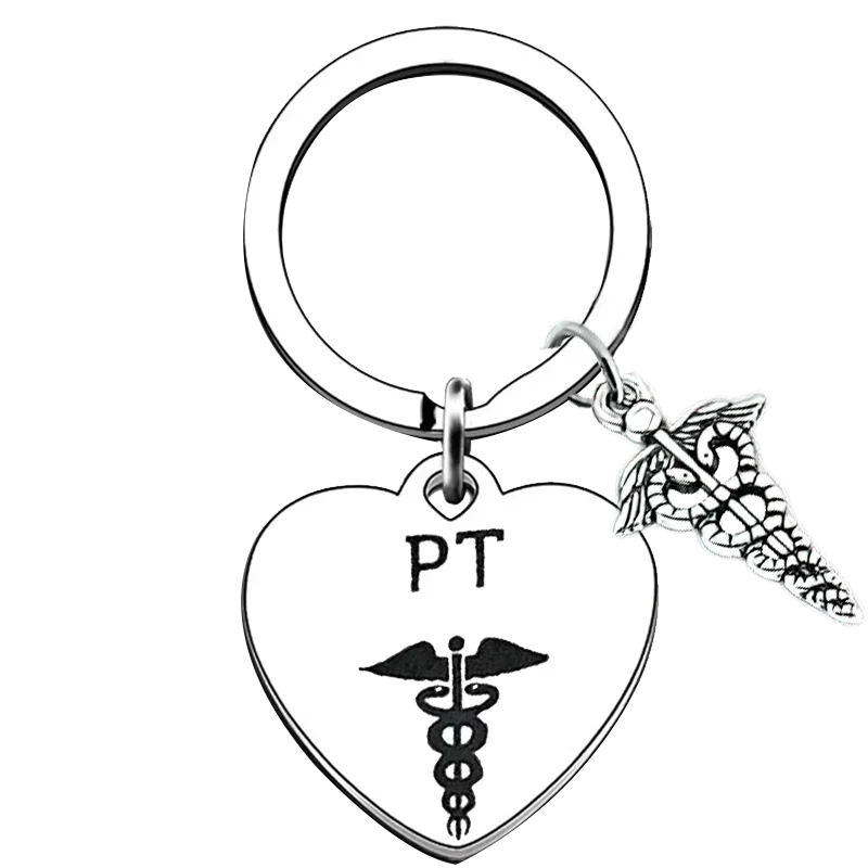 New Physical Therapist Keychain Physical Therapy Key Rings Sports, Hand Massage, Dumbbell, Wheelchair gift