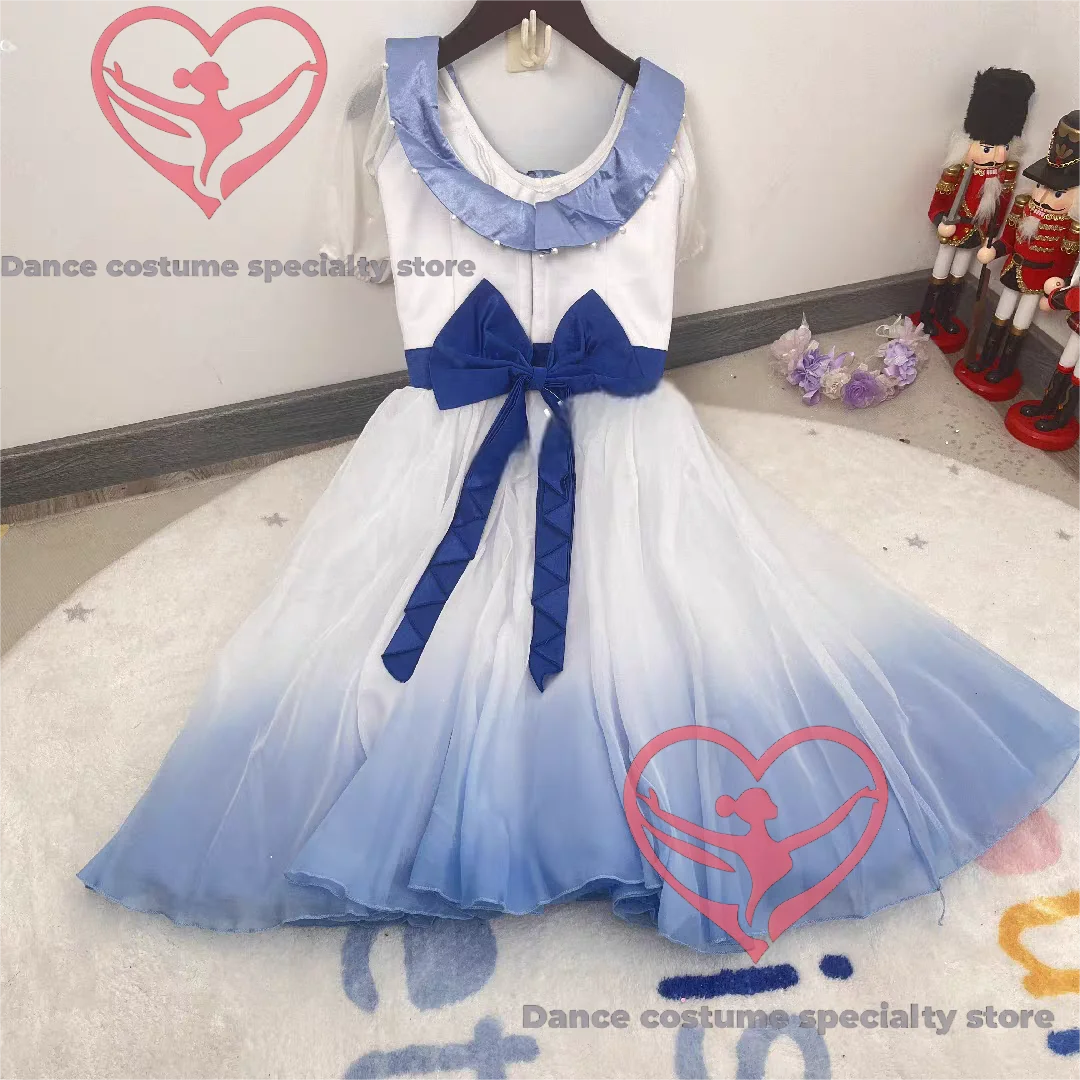 New children's graduation gala Klara ballet competition performance long tulle dress, professionally customized by GDC.