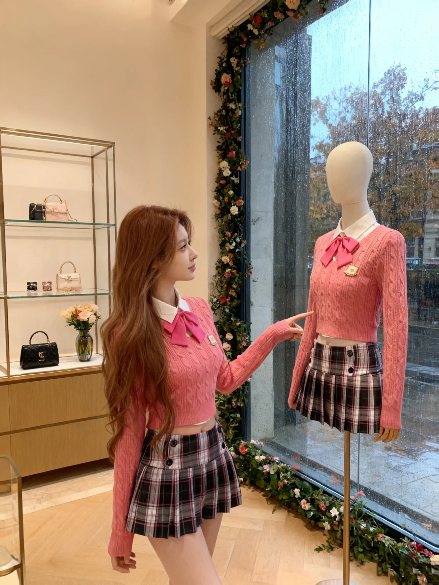 

Korean Sle orm Knitted Sweater Skirt Set Tee Pieces ular Trendy Women's Faion Casual Wear Winter High Waist