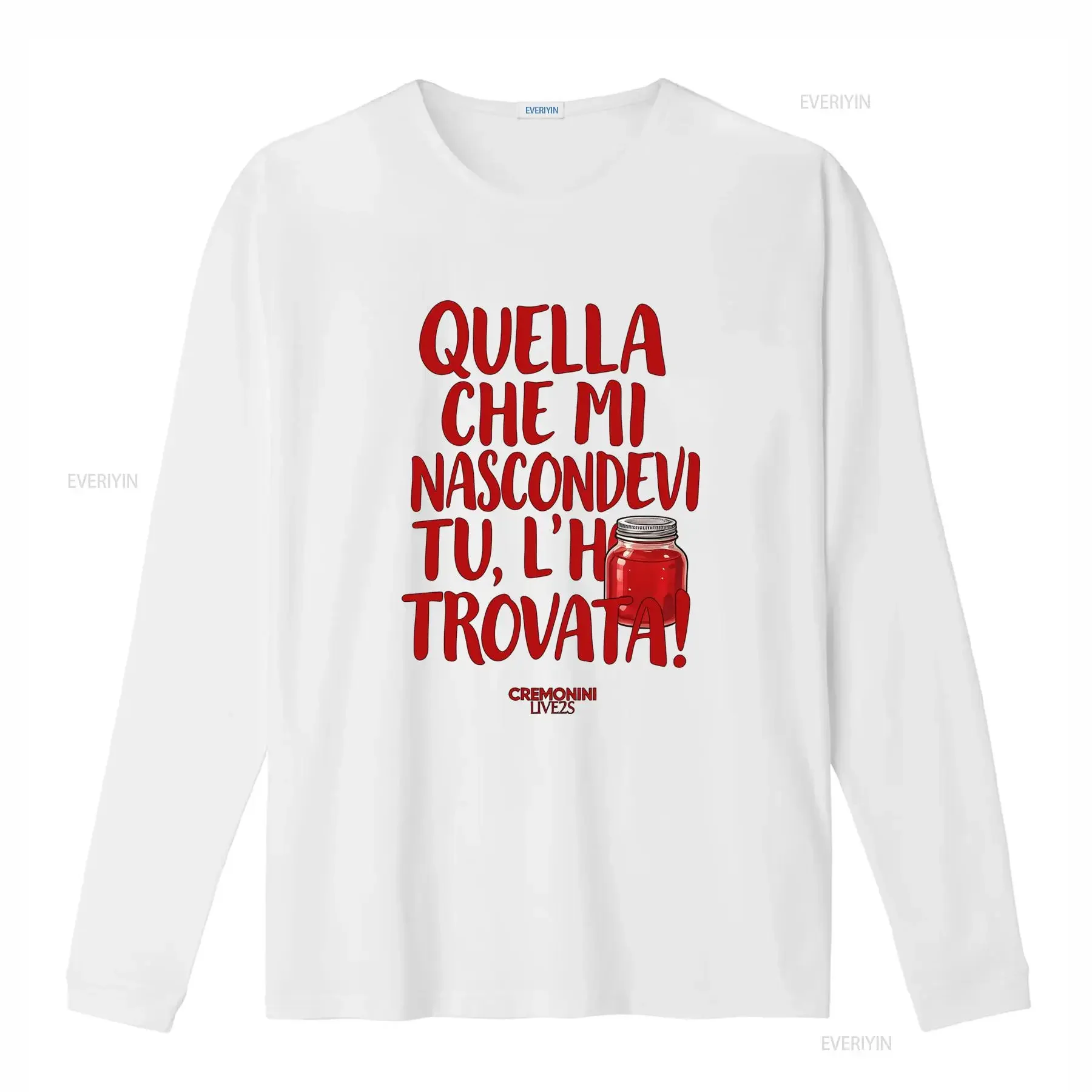 Cesare Cremonini Tour 2025 Jam T Shirt Fan Happiness Jersey with Bold Red Text and Jar Print vintage Washed Unisex Casual view 4