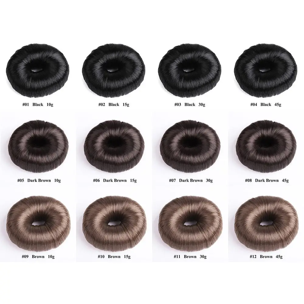 Beige Elegant Hair Wig Hair Clip Black Hair Accessories Hair Ring Bun Maker Hair Donut Shaper Hair Styling Tools