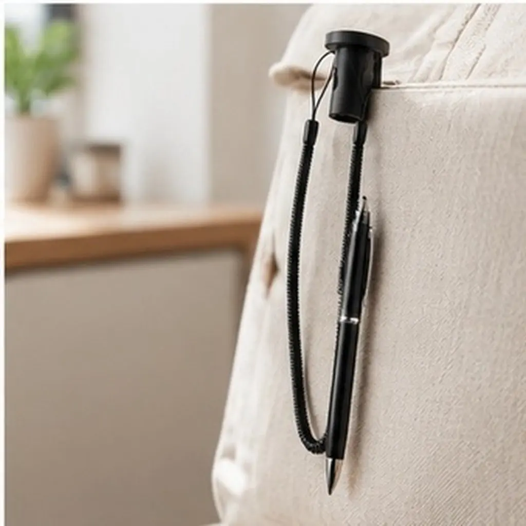 Retractable Elastic Pen Holder Lanyard Clip Anti-Lost Spring Rope for Notebook Journal Planner Stylus Ballpoint Fountain Pens