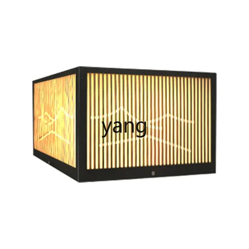 CX  solar stigma lamp villa courtyard ornament lawn ornament outdoor wall pillar ornament
