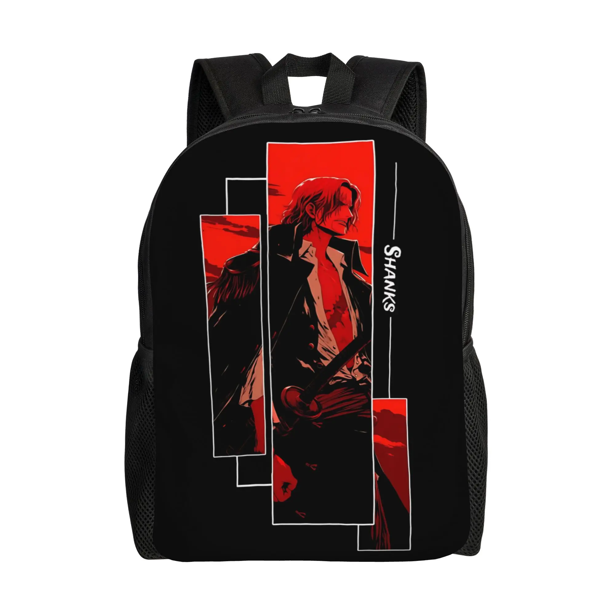

fashion backpacks One Piece Anime shank Daypack ita bag mochila Super Quality Office Work Zipper Closure Rucksack