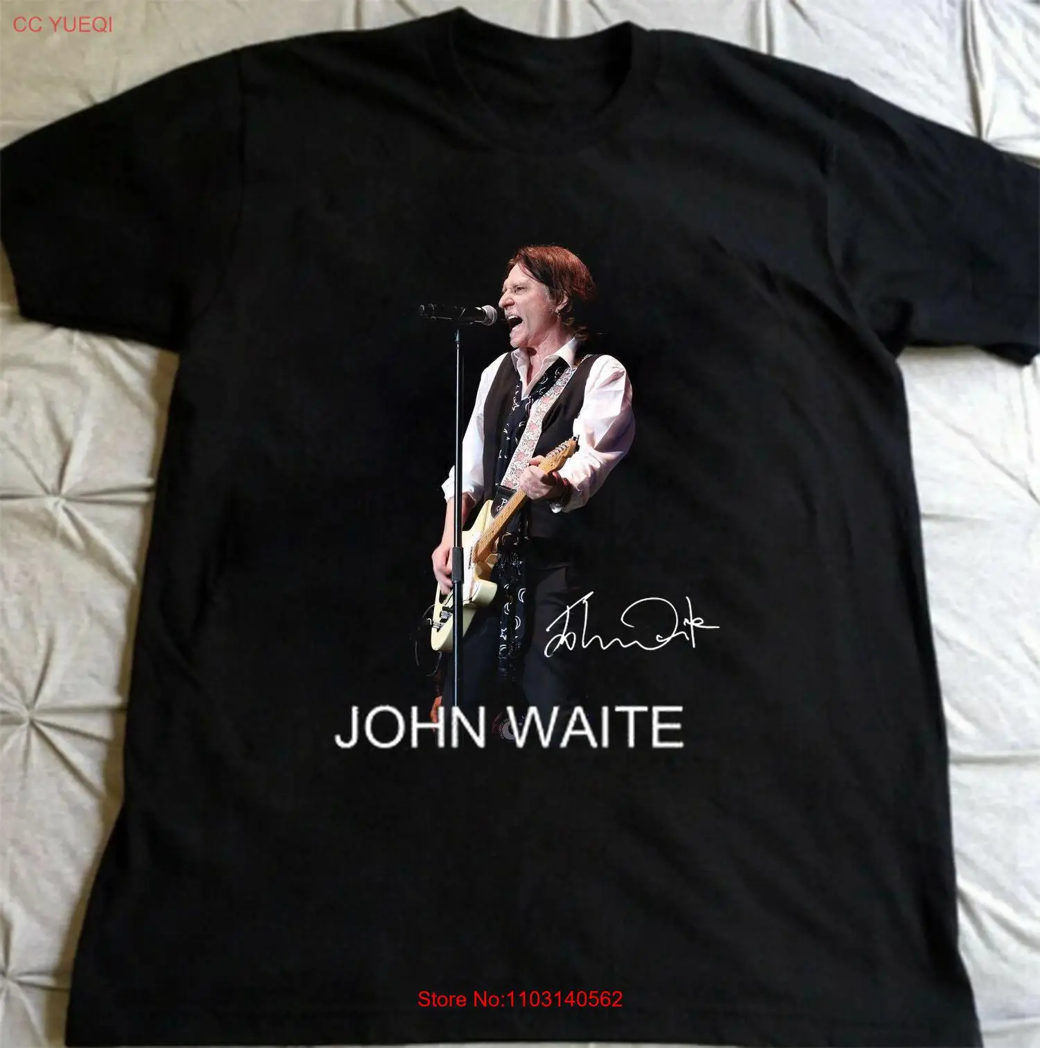 SINGER JOHN WAITE HAND SIGNED T Shirt Men S-5XL Cotton UB91