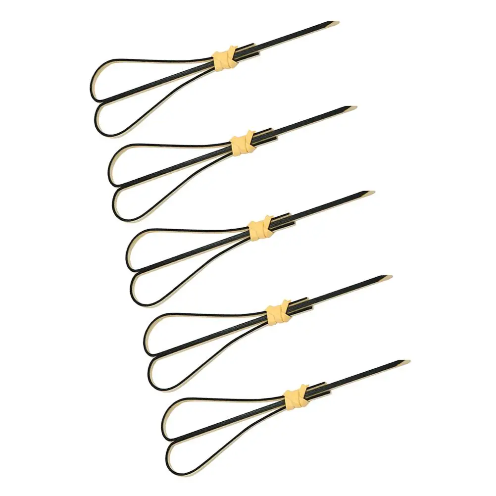 

50 Pcs Bamboo Cocktail Picks Fruit Sticks Scissors Shaped Toothpicks Bar KTV Home Clubs Party Supplies Handmade Garnish Display