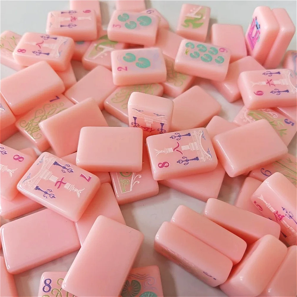 مجموعة ماجونغ أمريكية وردية زا - مراجعة Board Game Mahjong وسعره