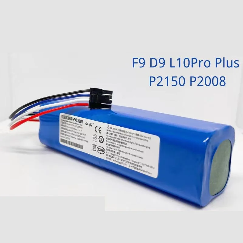 

Battery for Dreame Robot Vacuum Mop Cleaner D9 F9 L10 L10 Pro 5200mAh Lithium-ion Battery Pack 4INR19/66-2 Part