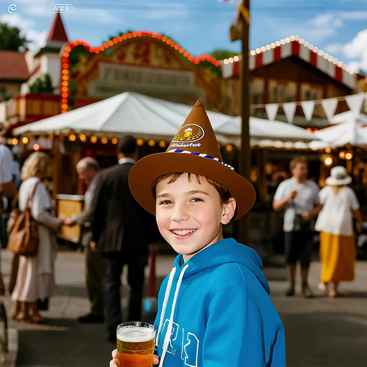 قبعة مهرجان أكتوبر للأطفال الصغار والأولاد والبنات في مهرجان ميونيخ البيرة قبعة اللباد البافارية لحفلات الهالوين كرنفال ملحقات تنكرية
