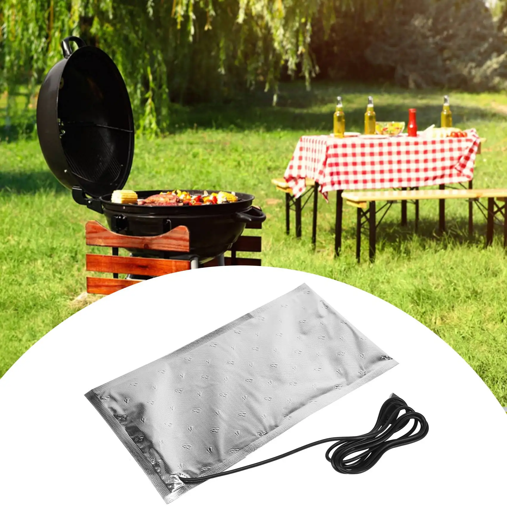 STOCK& Outdoor Tool USB Thermostat Heat Preservation Plate Bag Lunch Plate Food Bag Heater Milk Thermal Warmer Bag