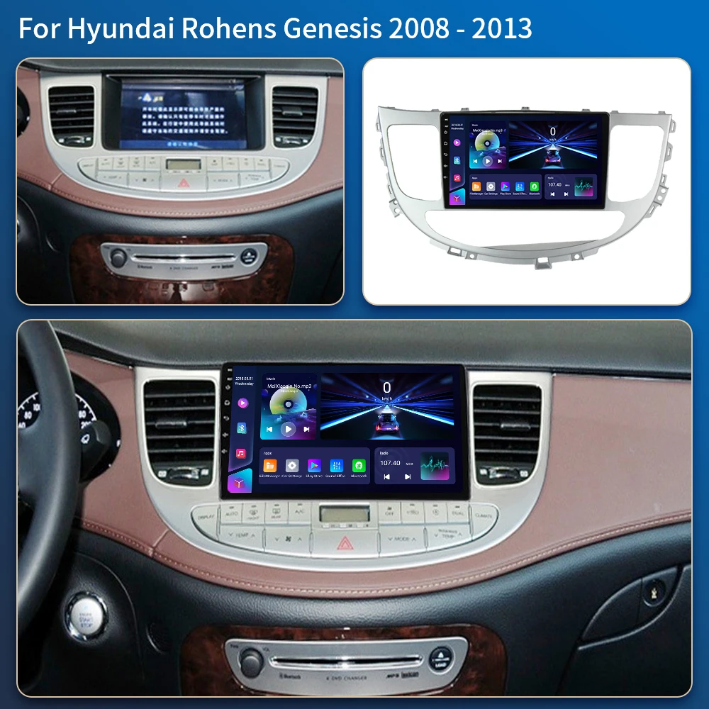 Android 16 For Hyundai Rohens Genesis 2008-2013 Car Radio Central Multimedia GPS Navigation Auto Wireless Carplay Stereo Screen