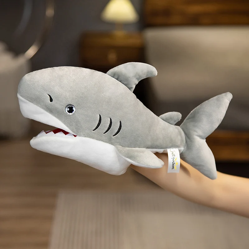 Gefüllte Plüschtiere Spielzeug Hand Finger Story Puppet Kawaii Puppen Lernspielzeug Octopus Pinguin Clown Fisch Geburtstagsgeschenk