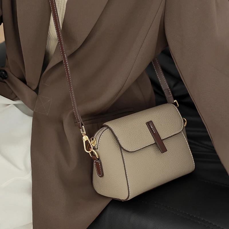 

Women‘s Cow Leather Small Shoulder Bag Ladies Retro Casual Cowhide Phone Bags Female Fashion Luxury Designer Crossbody Bag Purse