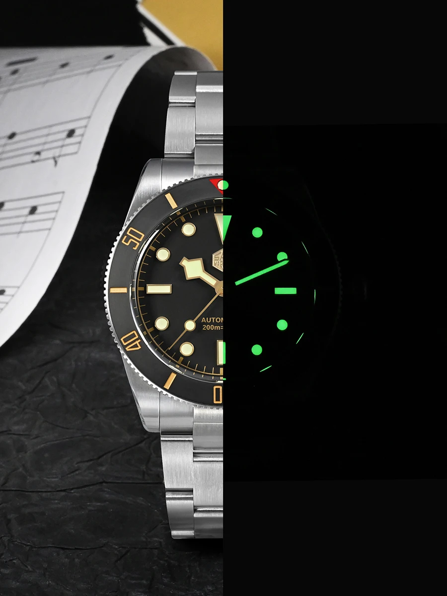 San Martin Men Automatic Watch 37MM Luxury Mechanical Wristwatch Military Diver 20ATM Waterproof Luminous Sapphire NH35