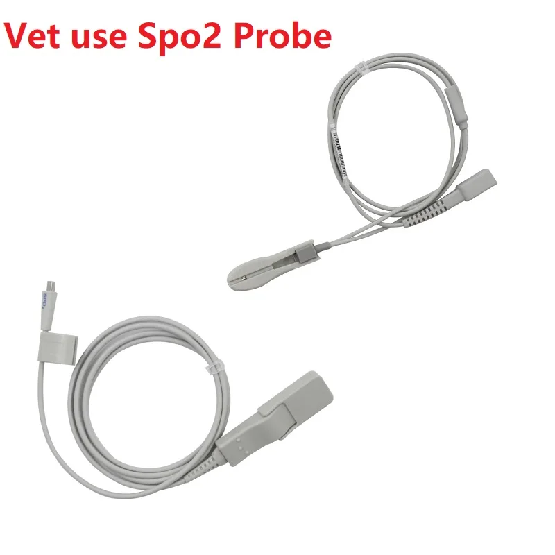 Accessories for CONTEC 08A Vet Use Blood Pressure Monitor, animal cuffs, Clip Spo2 Probe, Charge Adapter, Plastic Connector
