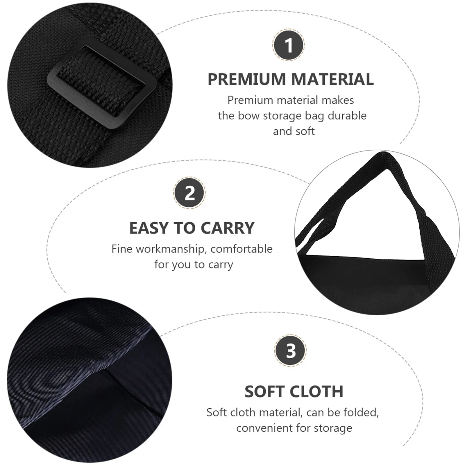 1pc Recurve Bow Package Portable Straight Pull Bow Storage Pouch Bow Bag Arrow Bow Pouch Outdoor Bow Container