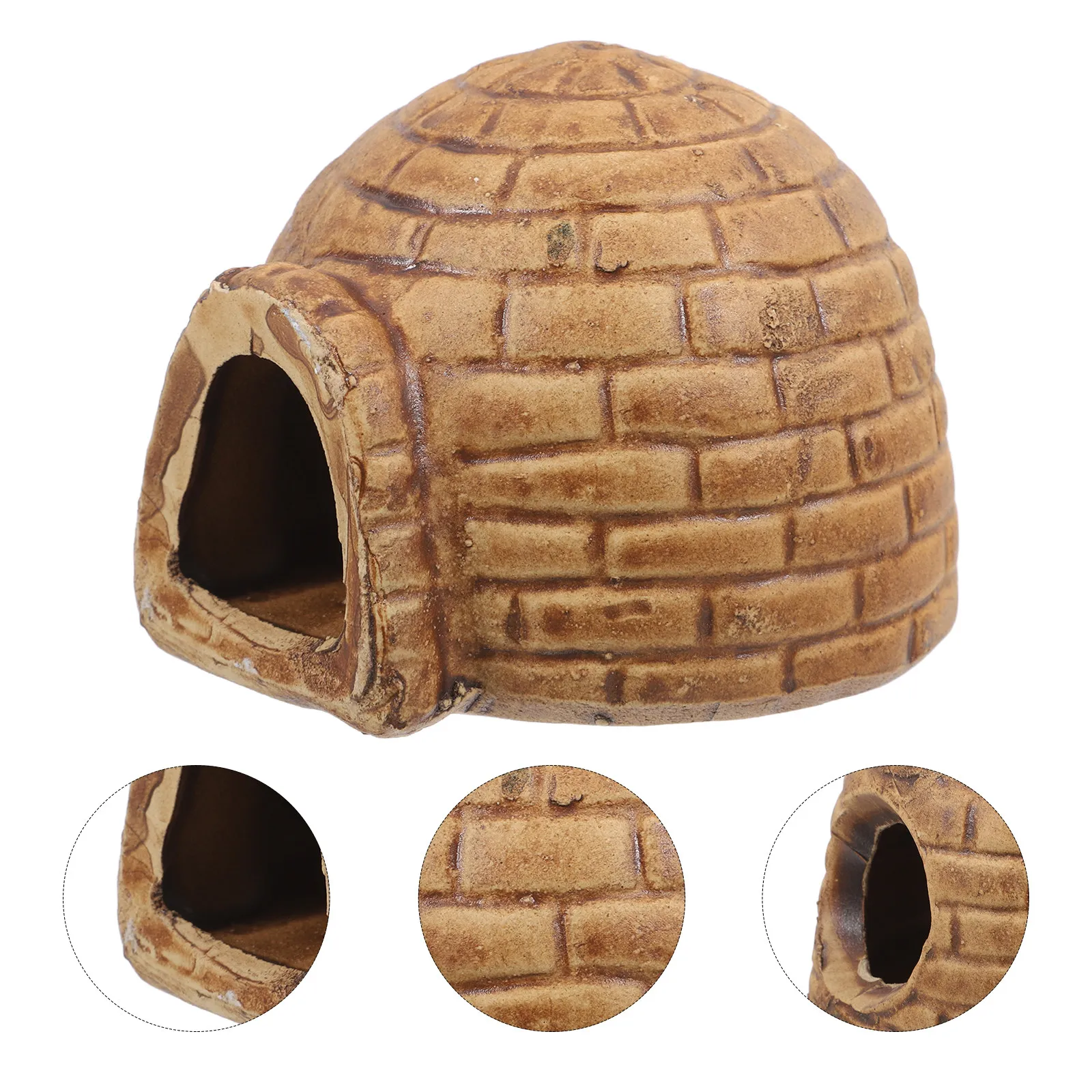 Hide Cave Ceramic - Garnelenhöhle Aquarium-Dekorationen Pleco-Höhlen Keramik-Versteck Garnelen-Zuchtschutz Aquarium-Fischversteck