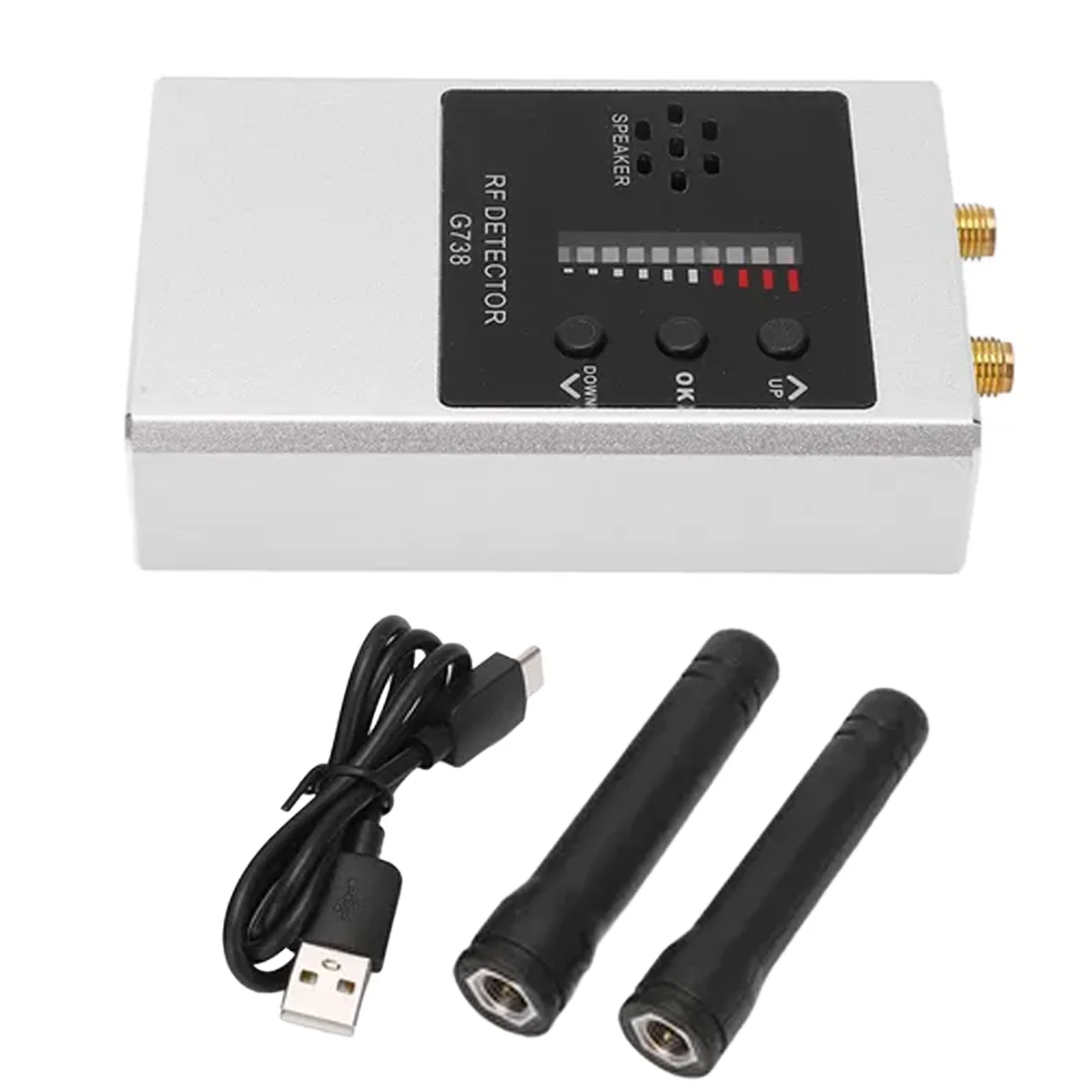 G738 Anti-Spionage-Gadgets Detektor Datenschutzdetektor Finden Sie versteckte WLAN-Kameras/GPS für Hotel/Büro, tragbar und einfach zu bedienen