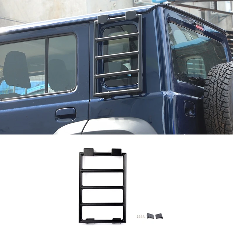 Rear Window Extension Climbing Ladder Protective Frames Accessories For Suzuki Jimny JB74 2019-2024 4 Door