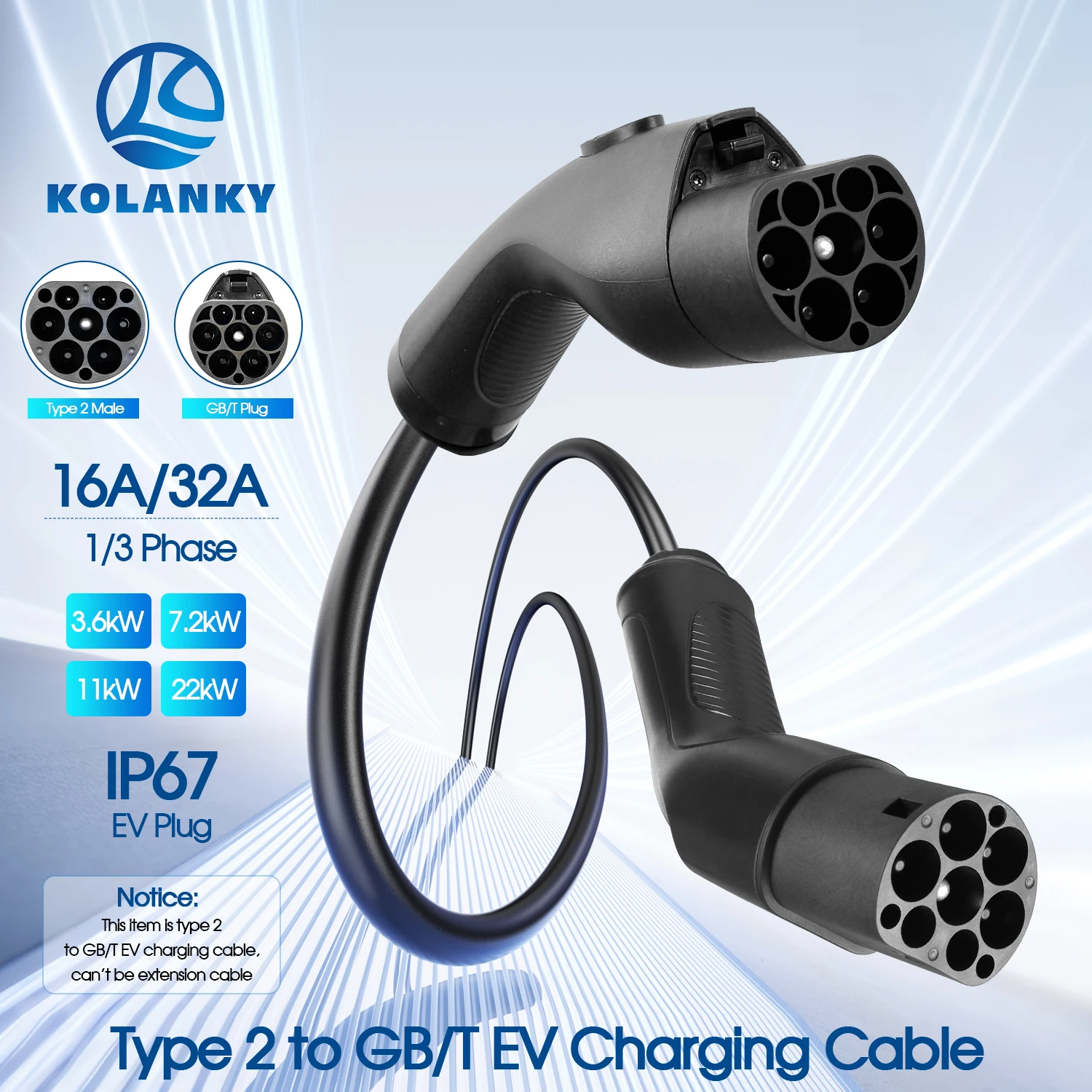 Кабель для зарядки электромоби – обзор и цена Ev Charging Socket Type 2 22Kw