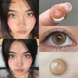 Bio-Essense Gekleurde Contactlenzen Natuurlijke Look Bruine Lenzen Mode Lenzen Y 2K Koreaanse Lenzen Schoonheid, Multi-Gekleurde Contactlens