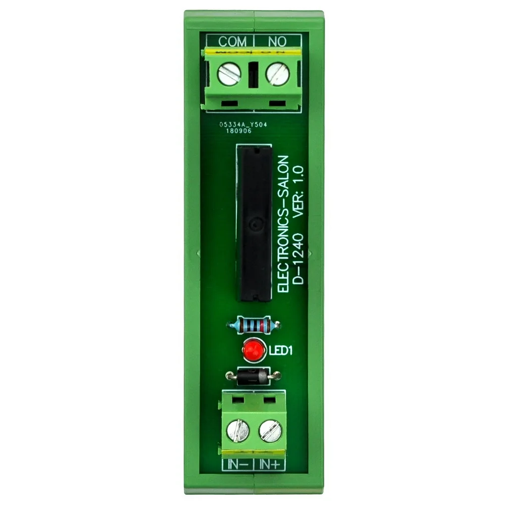 ELECTRONICS-SALON DC 24V Slim DIN Rail Mount 2Amp AC Solid State Relay Interface Module, G3MB-202P 24VDC.