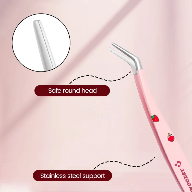 مجموعة ملاقط رموش اصطناعية ، وصلات رموش مزيفة ، حجم حذاء مشبك ، رسم دقيق لطلاء الأظافر والحاجب ، ملقط ، أدوات مكياج ، 6 *