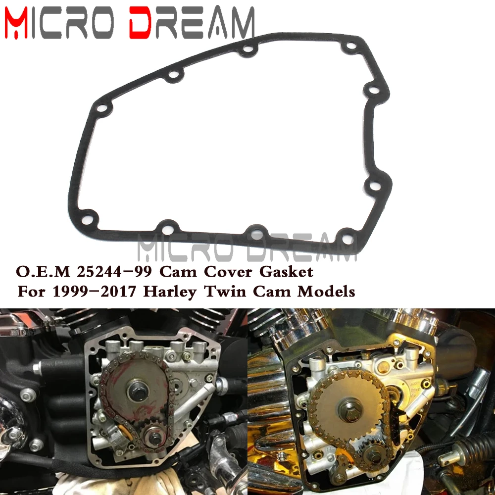 

Motorcycle Replacement OEM 2524499 Twin Cam Cover Gasket For Harley Touring Dyna Softail Road King Street Bob Fat Bob 1999-2017