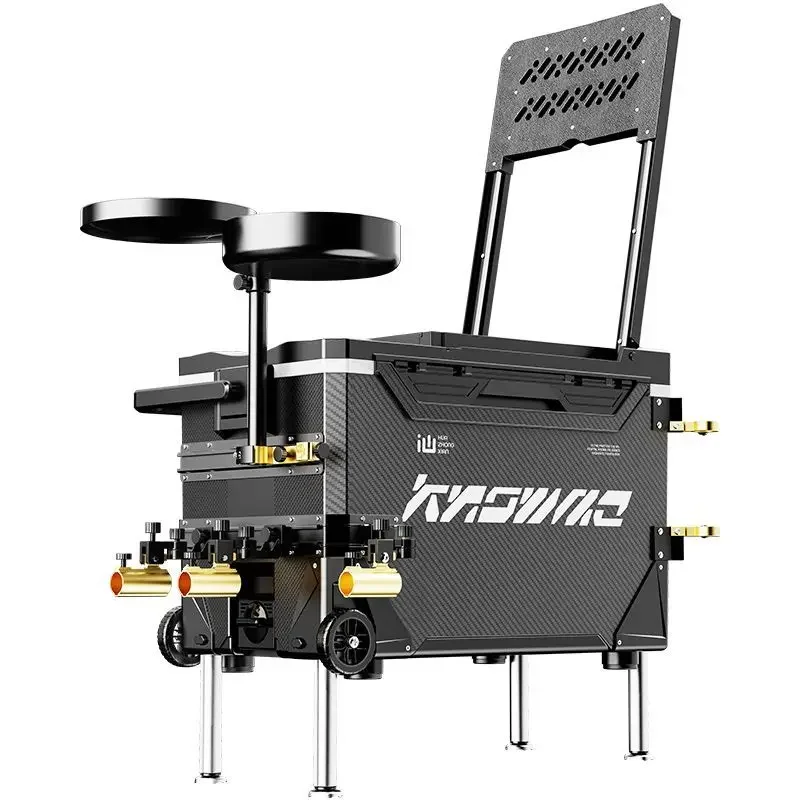 

Scratch-resistant multifunctional dual track fishing box