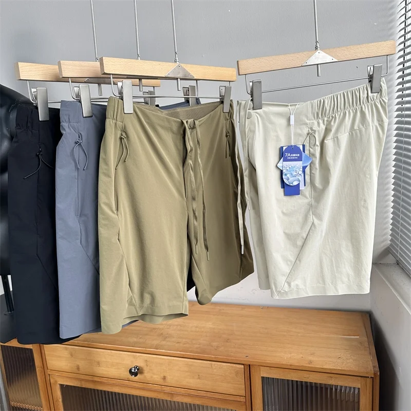 

Outdoor Comfortable Elastic Casual Qui Dry Five-Quarter Length orts Straight Leg Sle Summer 2025 Youthful Energy