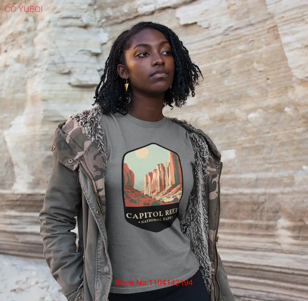 Футболка Capitol Reef National Park Parks с длинными или короткими рукавами Футболка Capitol Reef National Park Parks с длинными или короткими рукавами